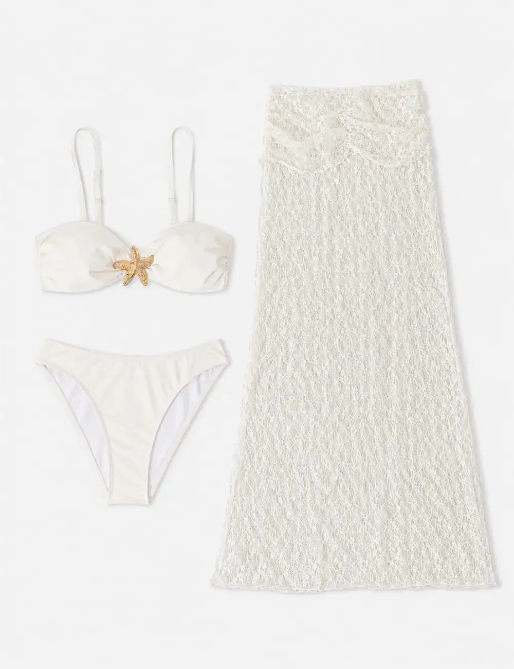 Tone Starfish Center Accent Bikini Set with Salong