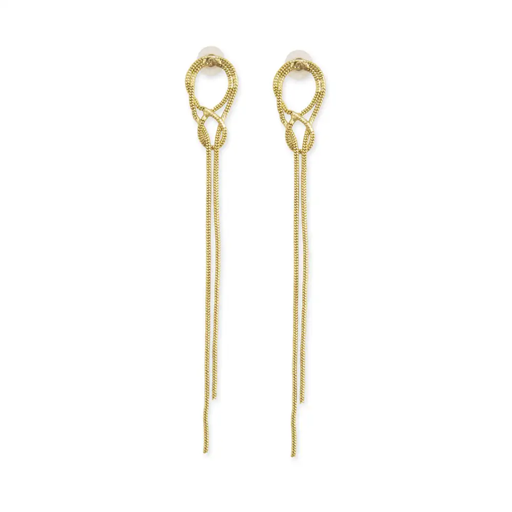 Openwork Crisp Artful Statement Earrings