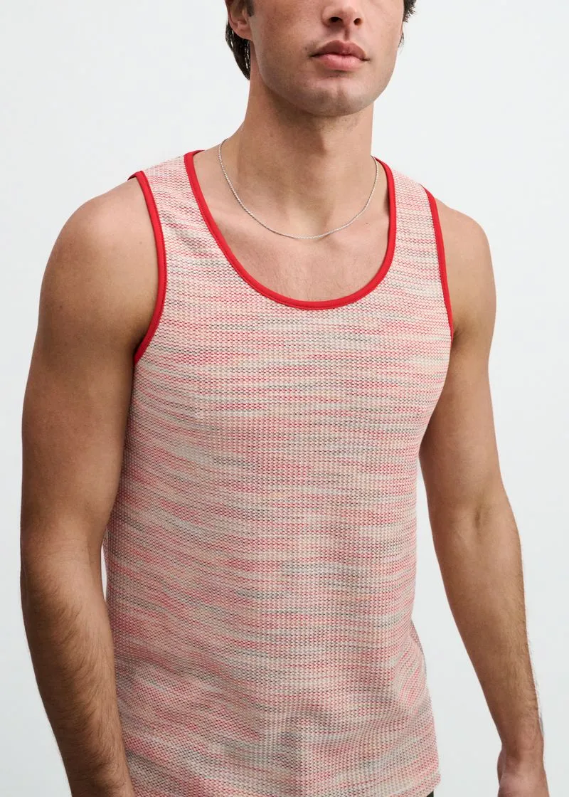 Streamlined Textured Knit Tank Top