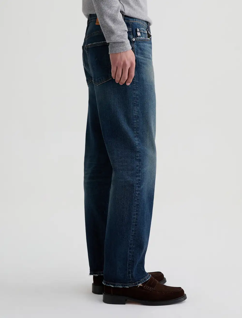 Men's Straight Vintage Finish Jeans