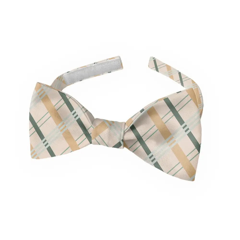 Savannah Plaid Motif Bow Tie