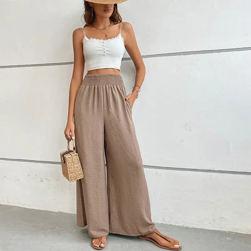 Clean Flared Wide Leg Pants