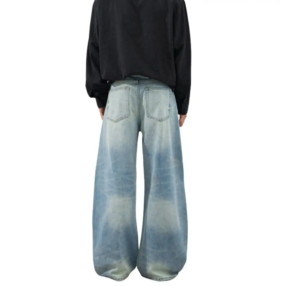 Clean Line Baggy Denim Jeans