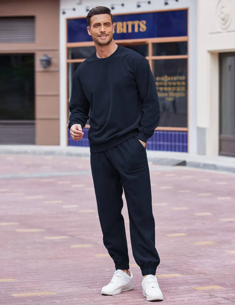 Long Sleeve Pullover Sports Sets