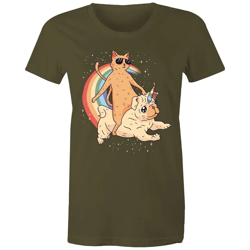 Cat Unicorn Pug T-Shirt
