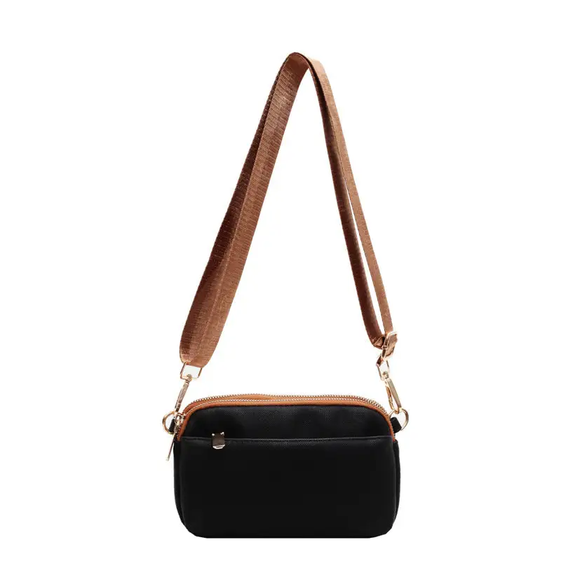Soft Compact Faux Leather Square Crossbody Bag