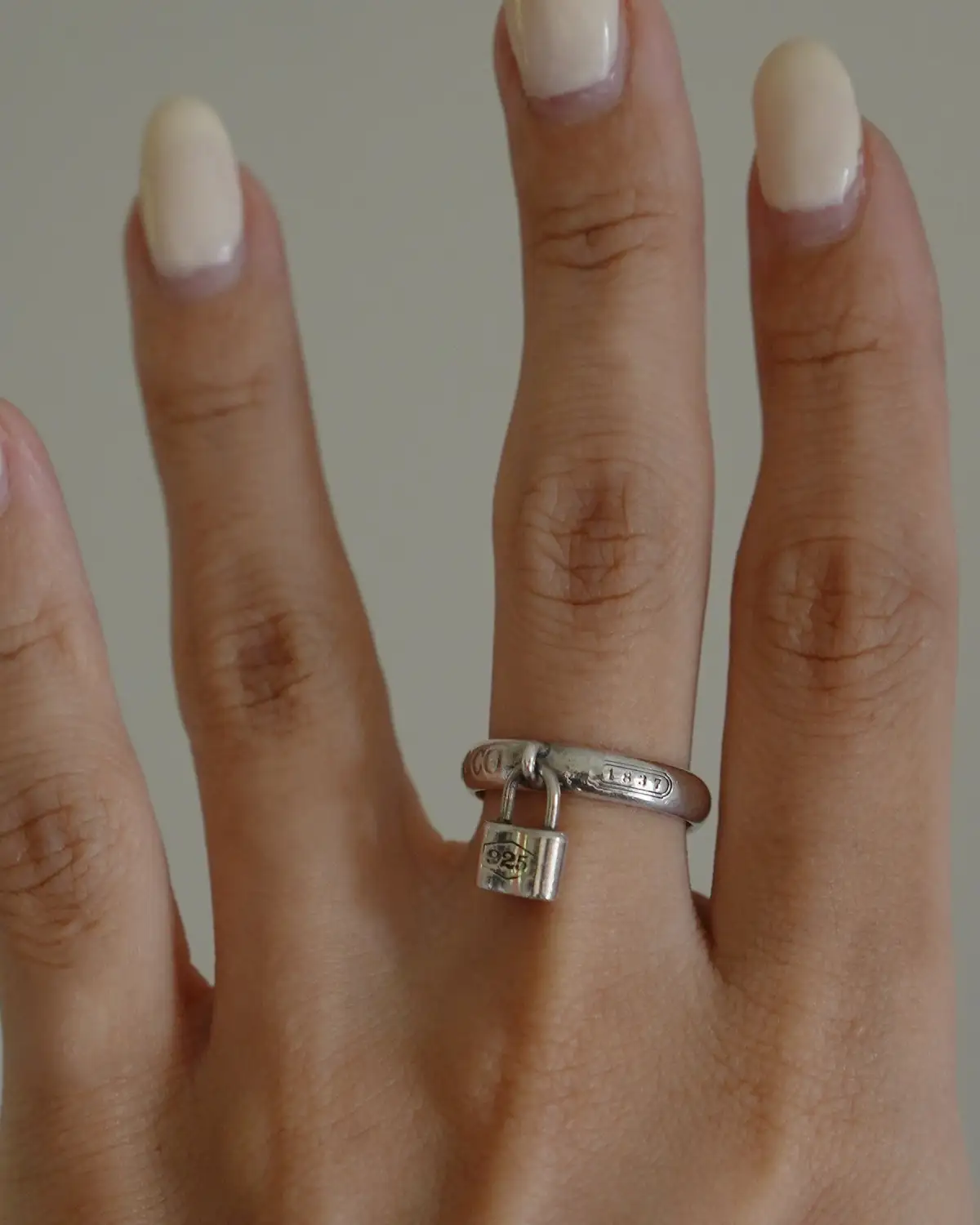 Padlock Charm Ring