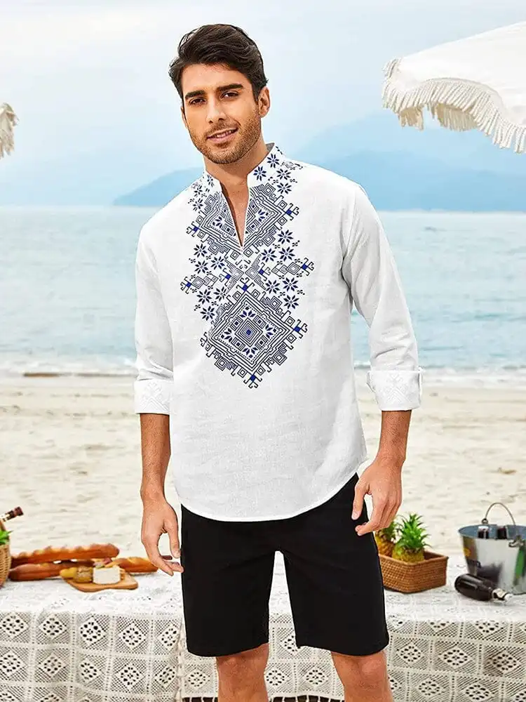 Henley Long Sleeve Shirt Jeans
