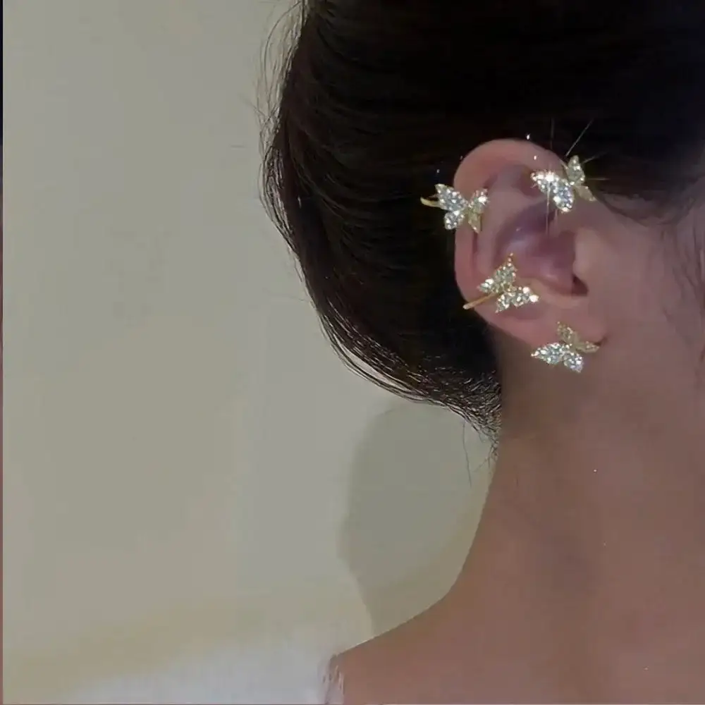 Geometric Drop Ear Cuff