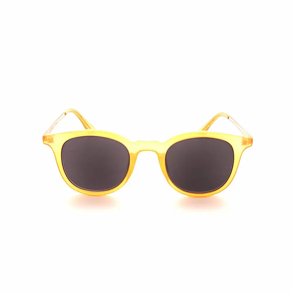 Round Full-Lens Smoke-Lens Reading Sunglasses