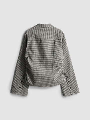7-15yrs | Check Ruched Blouse detail 1