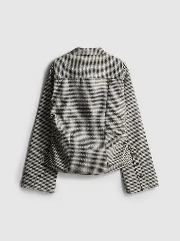 7-15yrs | Check Ruched Blouse