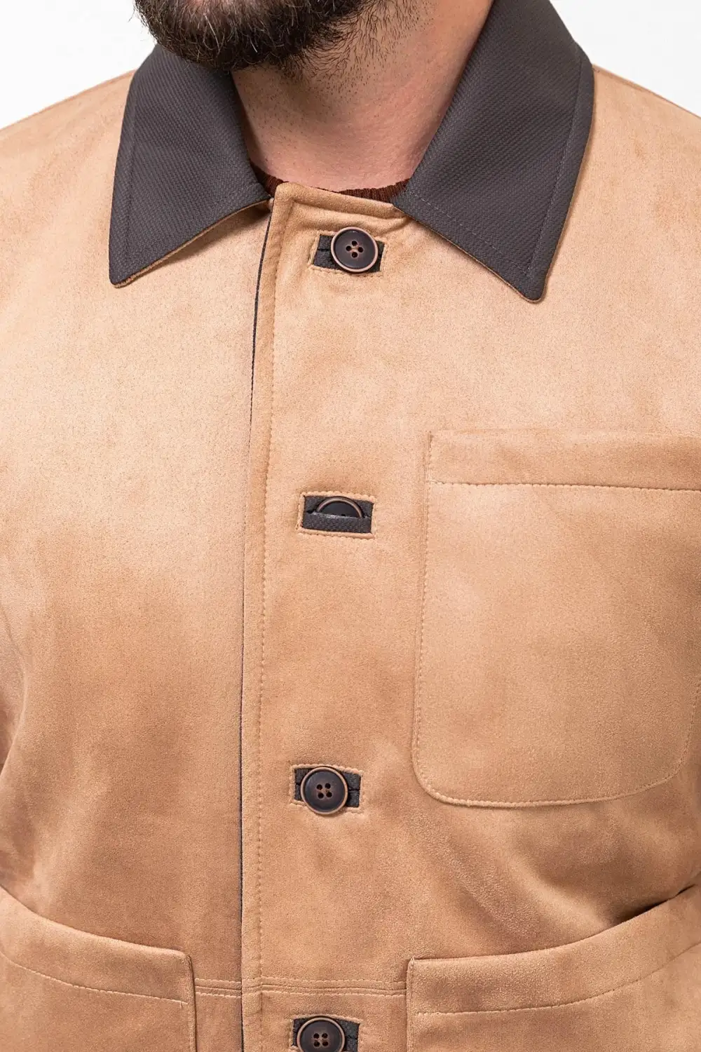 Modern Slim Fit Suede Casual Jacket