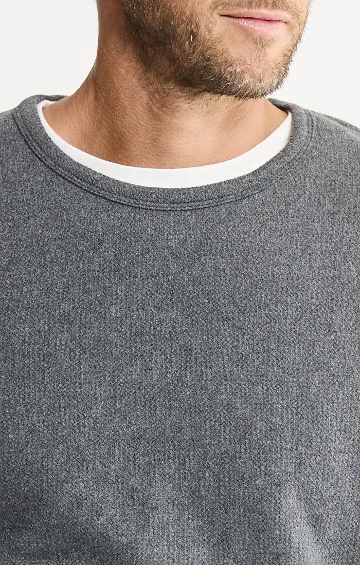 Recycled Jacquard Sherpa Lined Crewneck