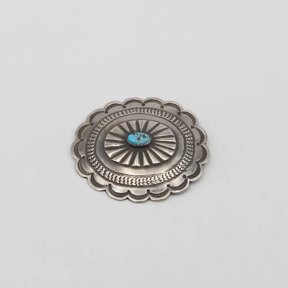 Round Stone Brooch