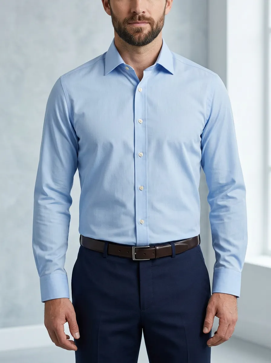 Men's Heritage Inspired Solid Dress Shirt