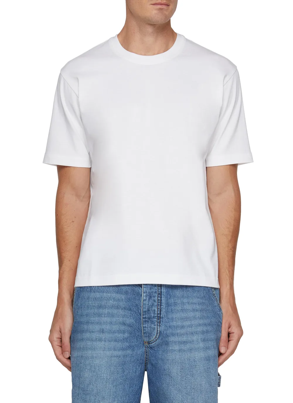 Classic Minimalist Comfort And Slimming White Cottom T-Shirts