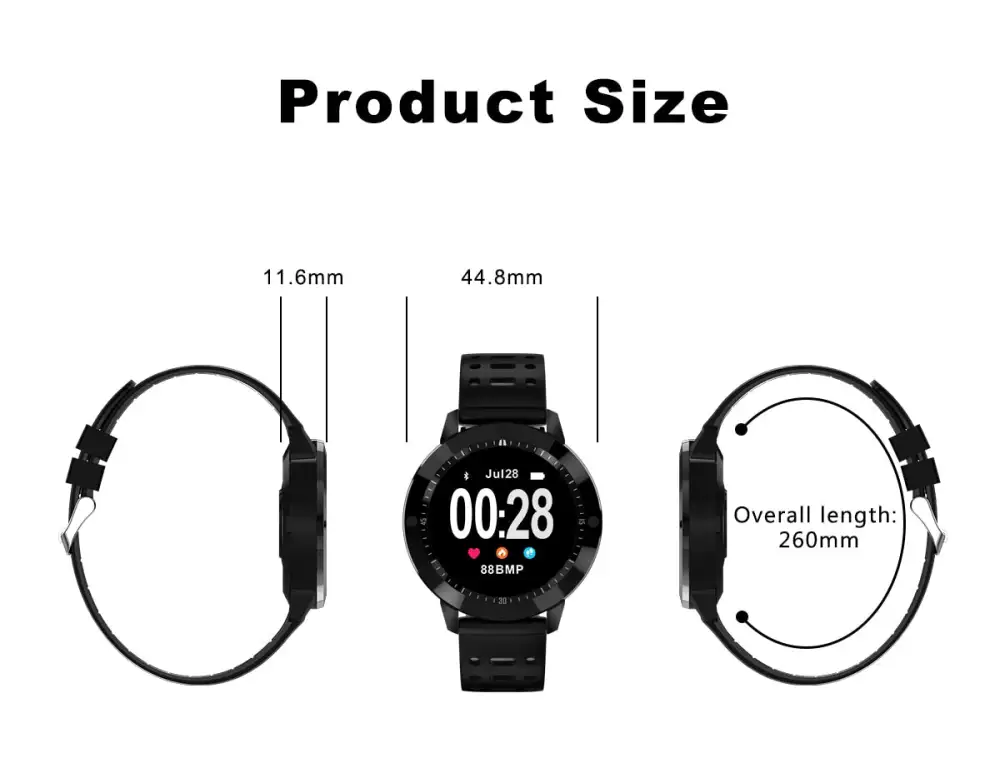 Heart rate monitor Sports smartwatch