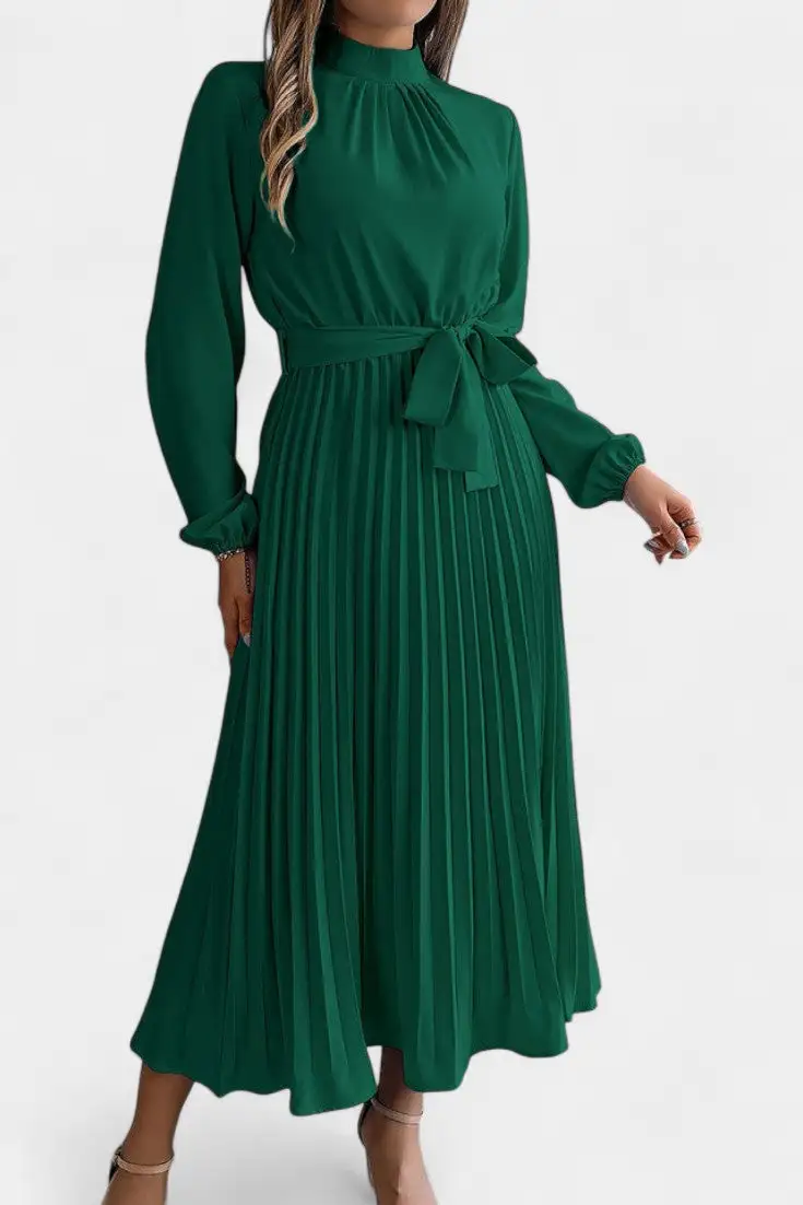 Pleated Casual Dress