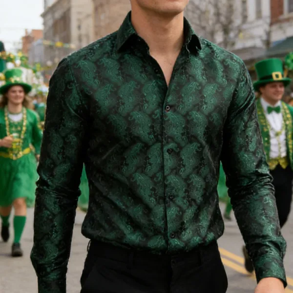 Paisley Long Sleeve Dress Shirt
