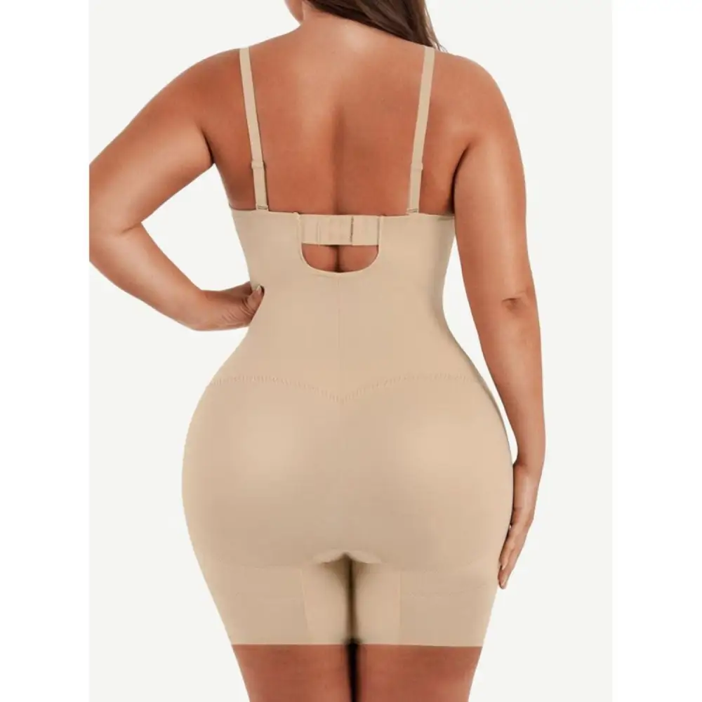 Open Bust Mid Thigh Shaping Bodysuit