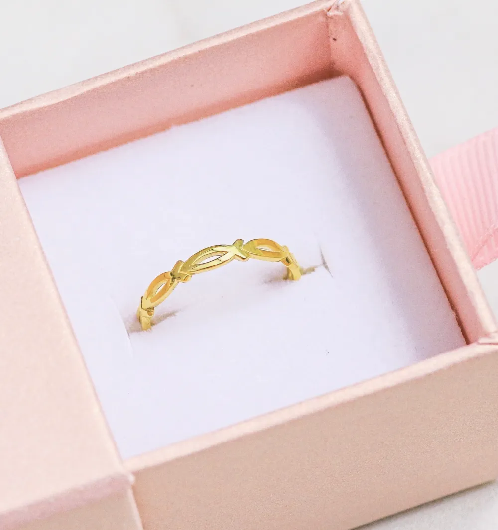Minimal Ichthys Statement Ring