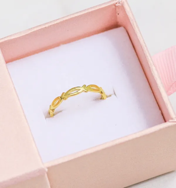 Minimal Ichthys Statement Ring
