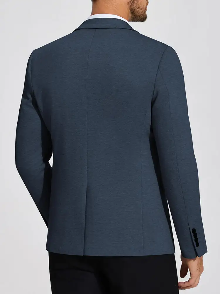 Warm Business Casual Two Buttons Suit Jacket Blazer