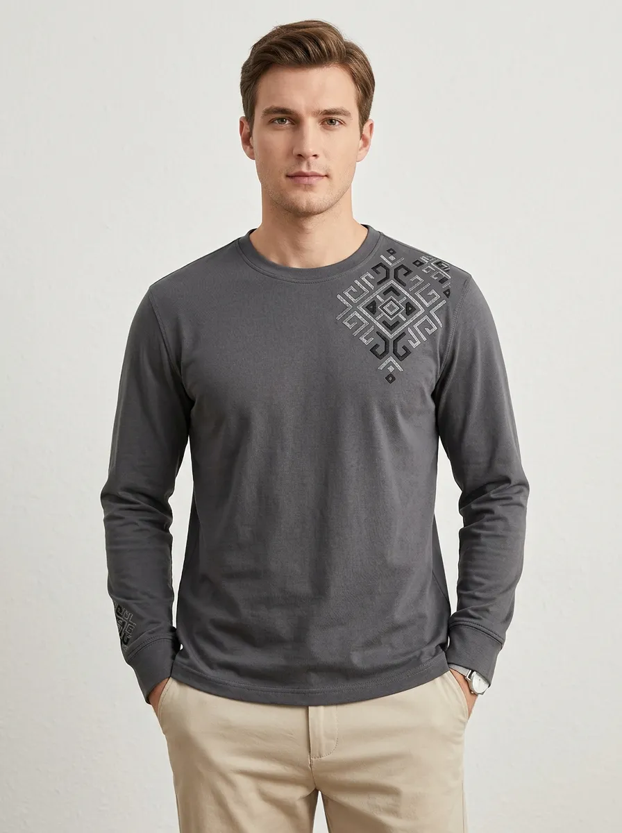 Men's Long Sleeve Easy Wear Contemporary Shirt