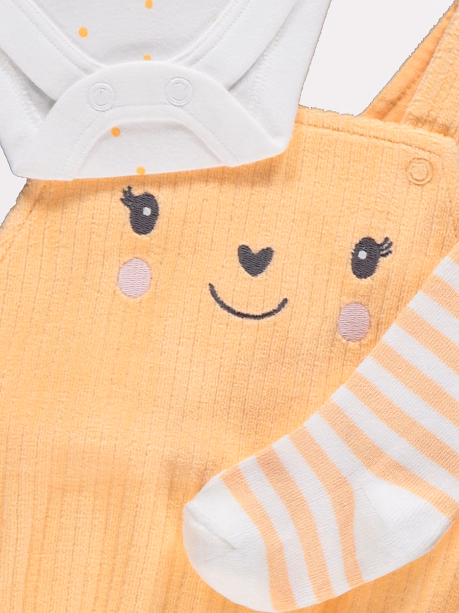 Orange Pumpkin Romper Bodysuit and Tights Outfit detail 1