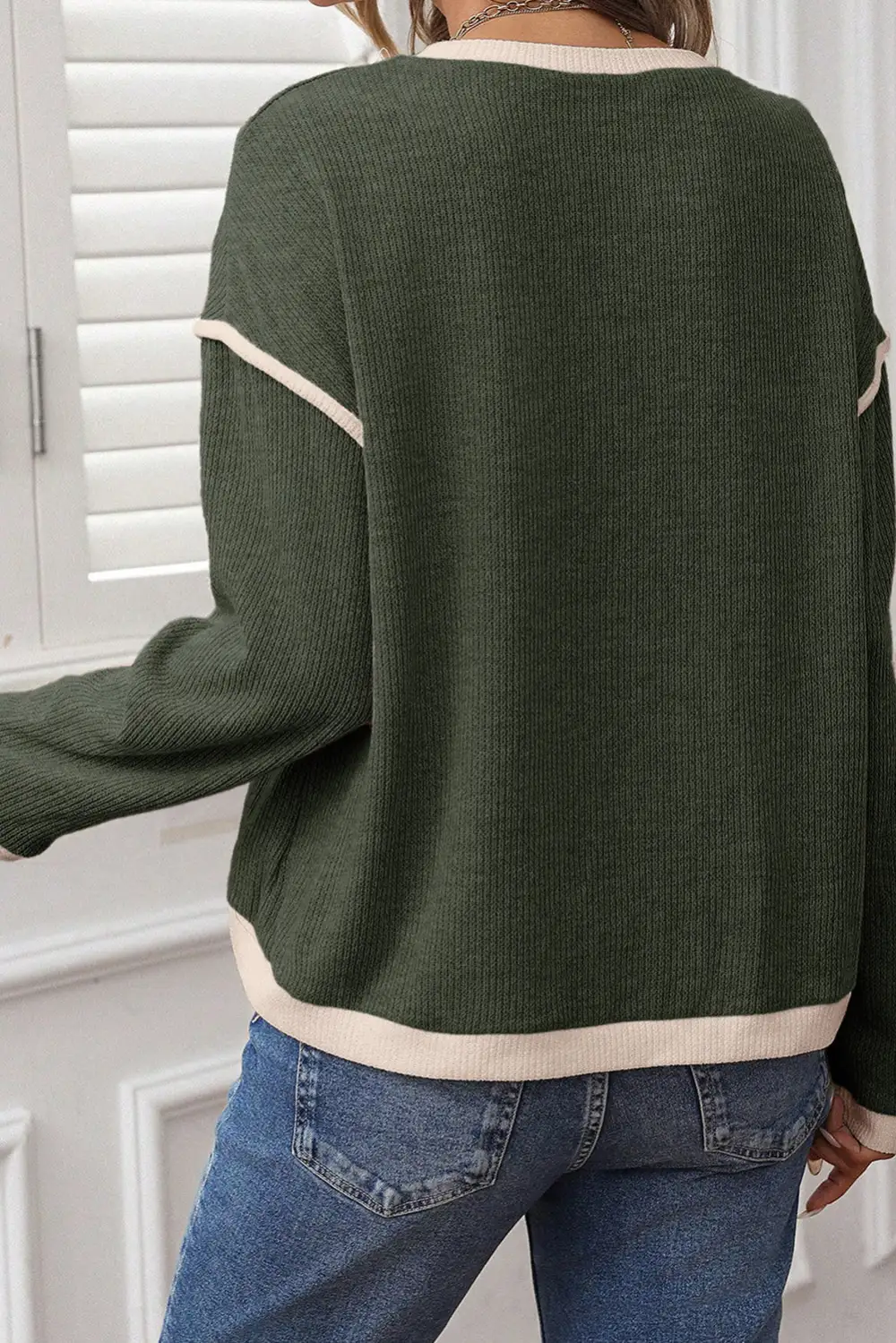 Women's Graphic Knit Long Sleeve T-Shirt
