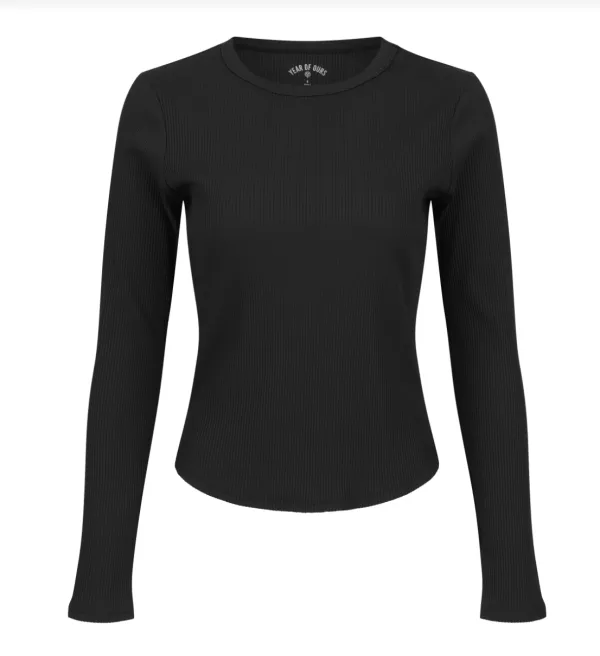 Ribbed Everyday Long-Sleeve Top