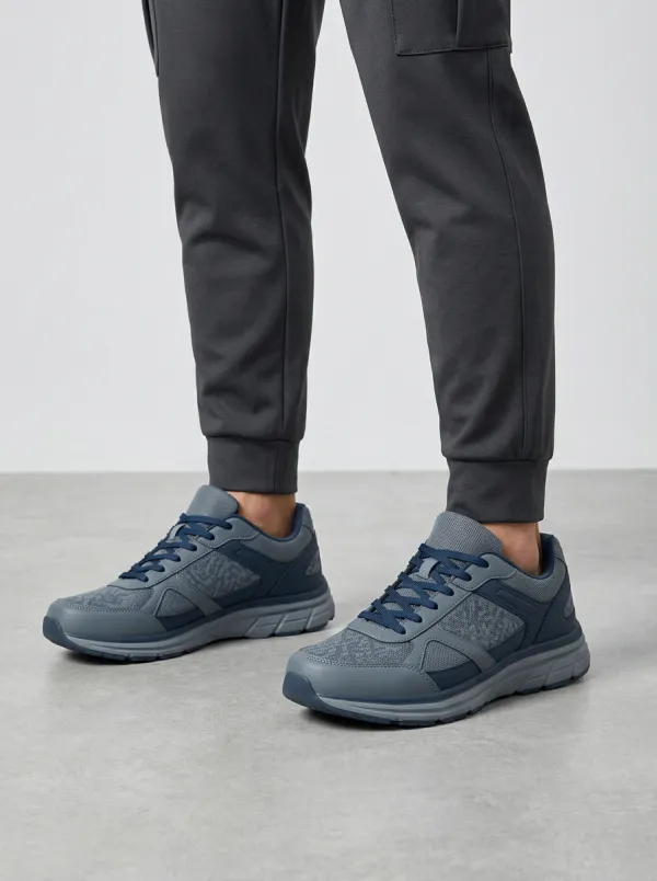 Men's Casual Sport Mesh Print Sneakers
