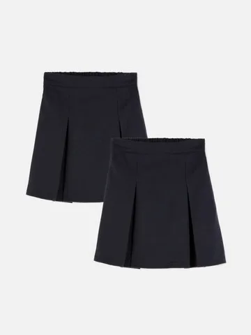 4-7yrs | 2pk Pleated School Skirts