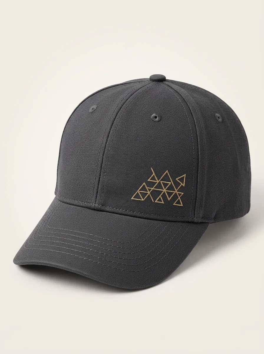 Contemporary Triangle Motif Printed Baseball Hat
