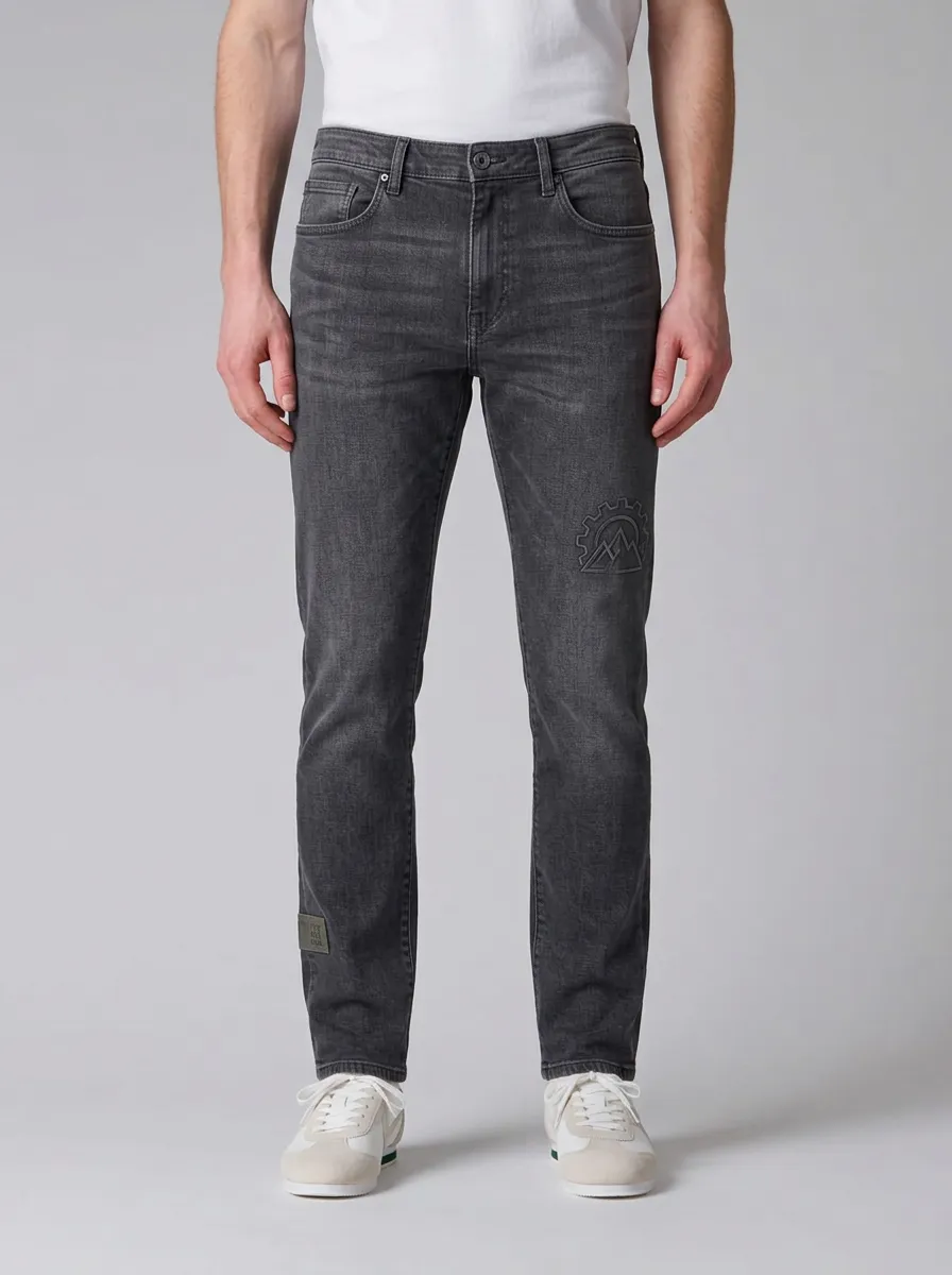 Men's Charcoal Grey Outdoor Mountain Gear Stretch Jeans