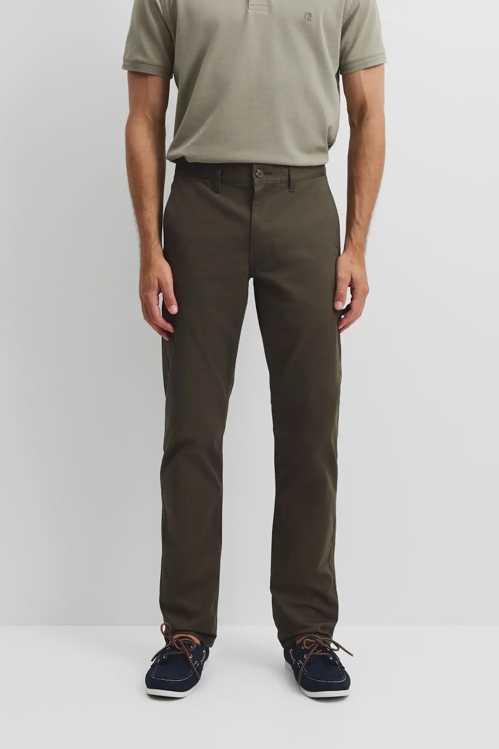Men's Structured Standard Fit Stretch Pants