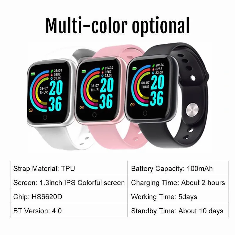 Smart sport watch Women watches digital led electronic wristwatch Bluetooth fitness wristwatch Men Kids