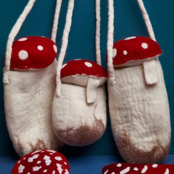 Mushroom Motif Bag Accessory