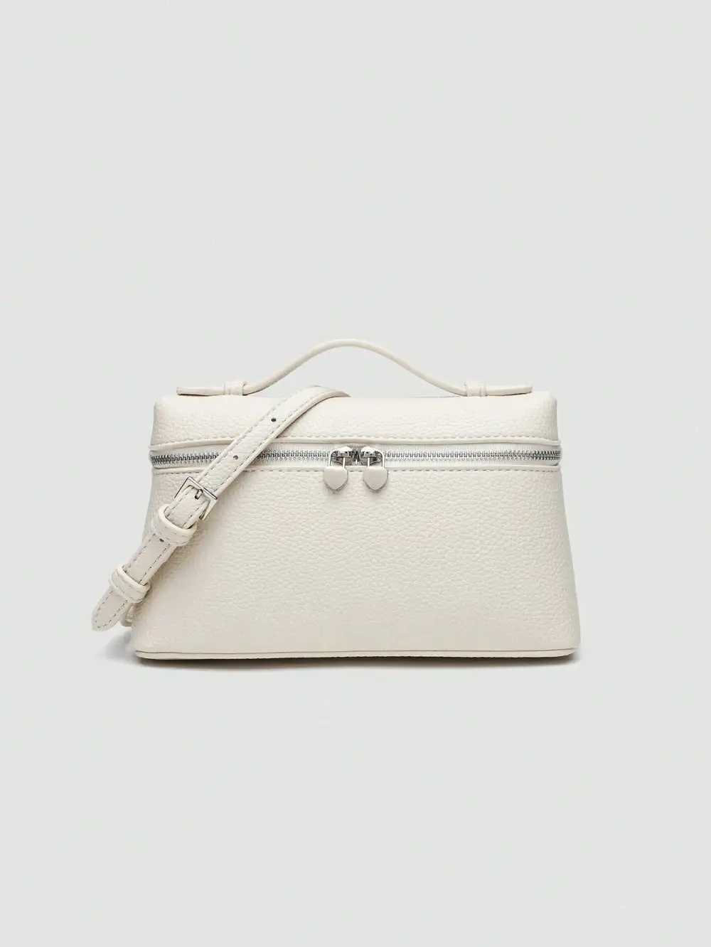 Litchi Grain PU Square Crossbody Bag