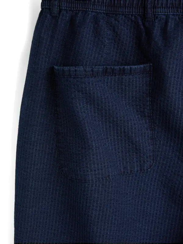 Indigo Elasticated Waist Trousers