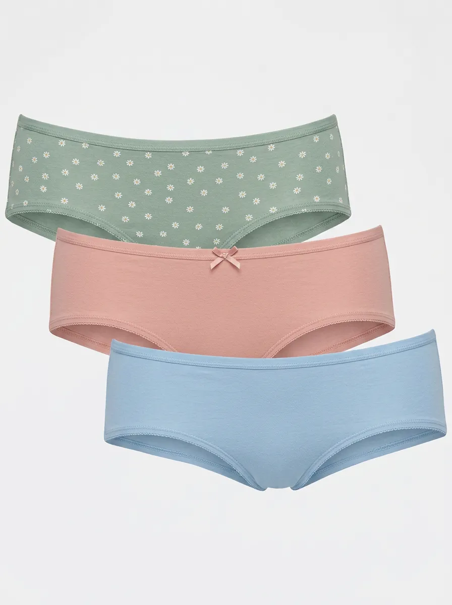 Classic Women's Three-Piece Panty Set