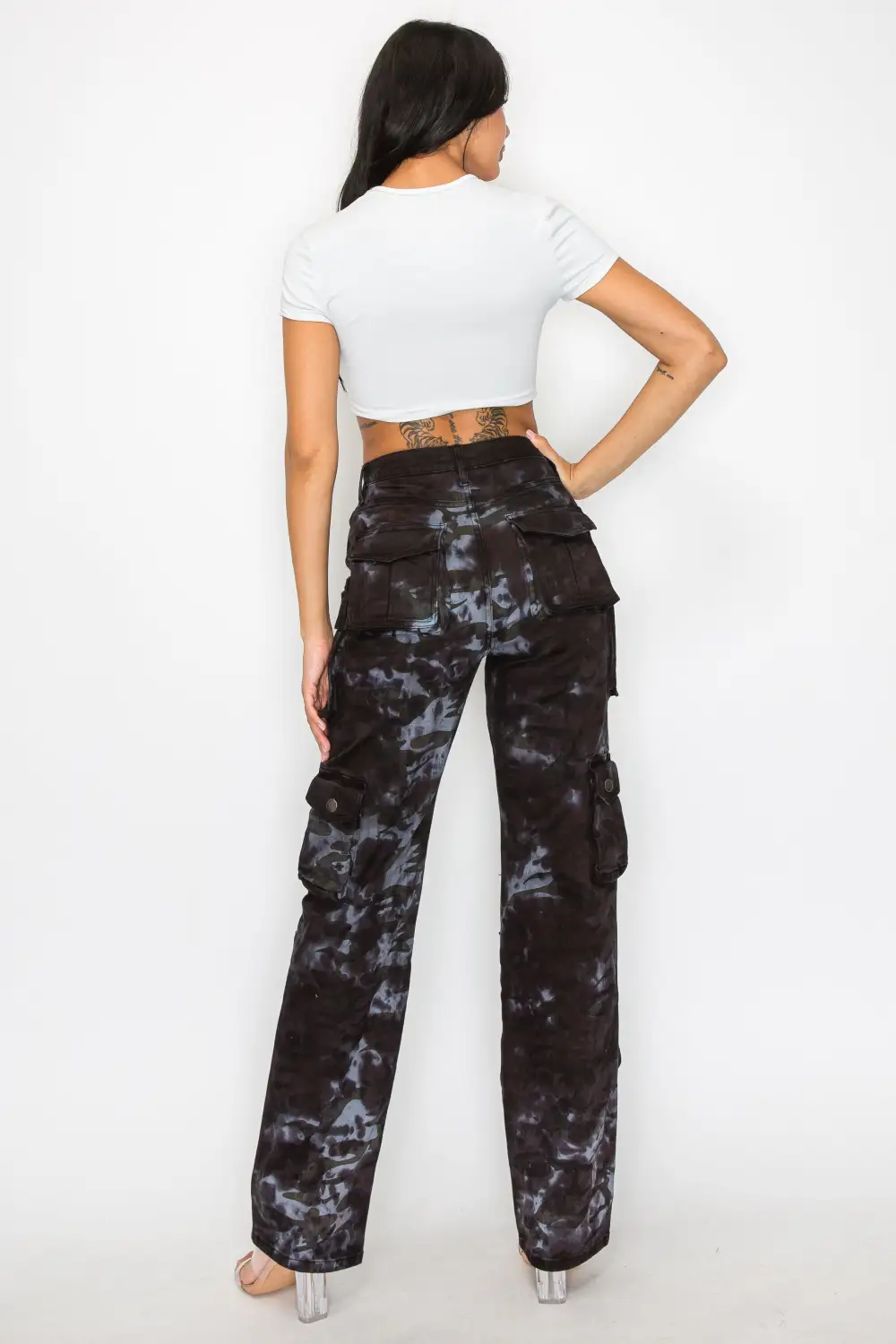Mid-Rise Utility Cargo Pants