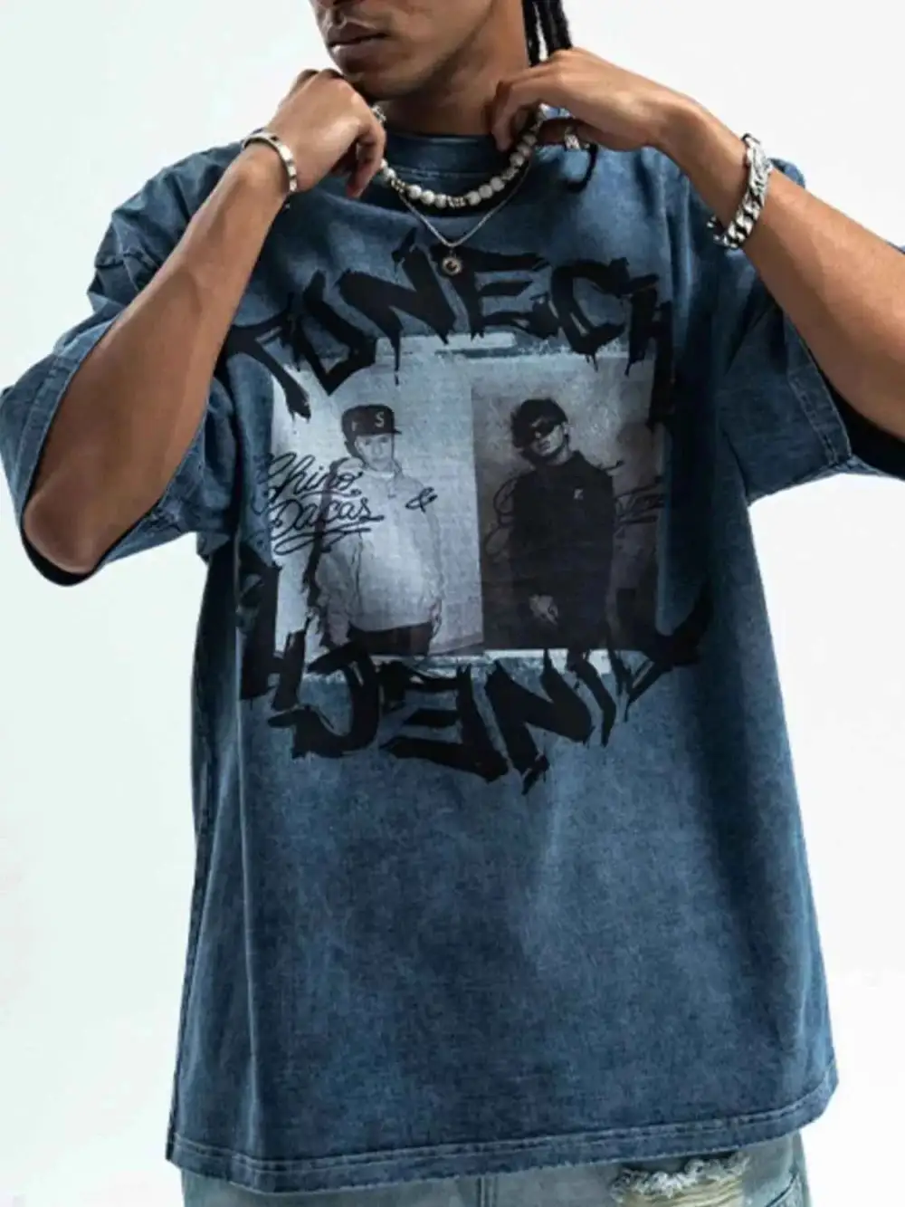 Comfort Fit Graphic Round Neck Short Sleeve T-Shirt