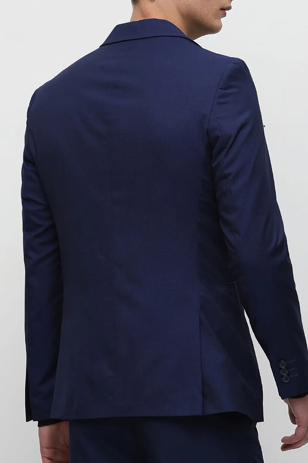 Blue Slim Fit Suit-Set Blazer
