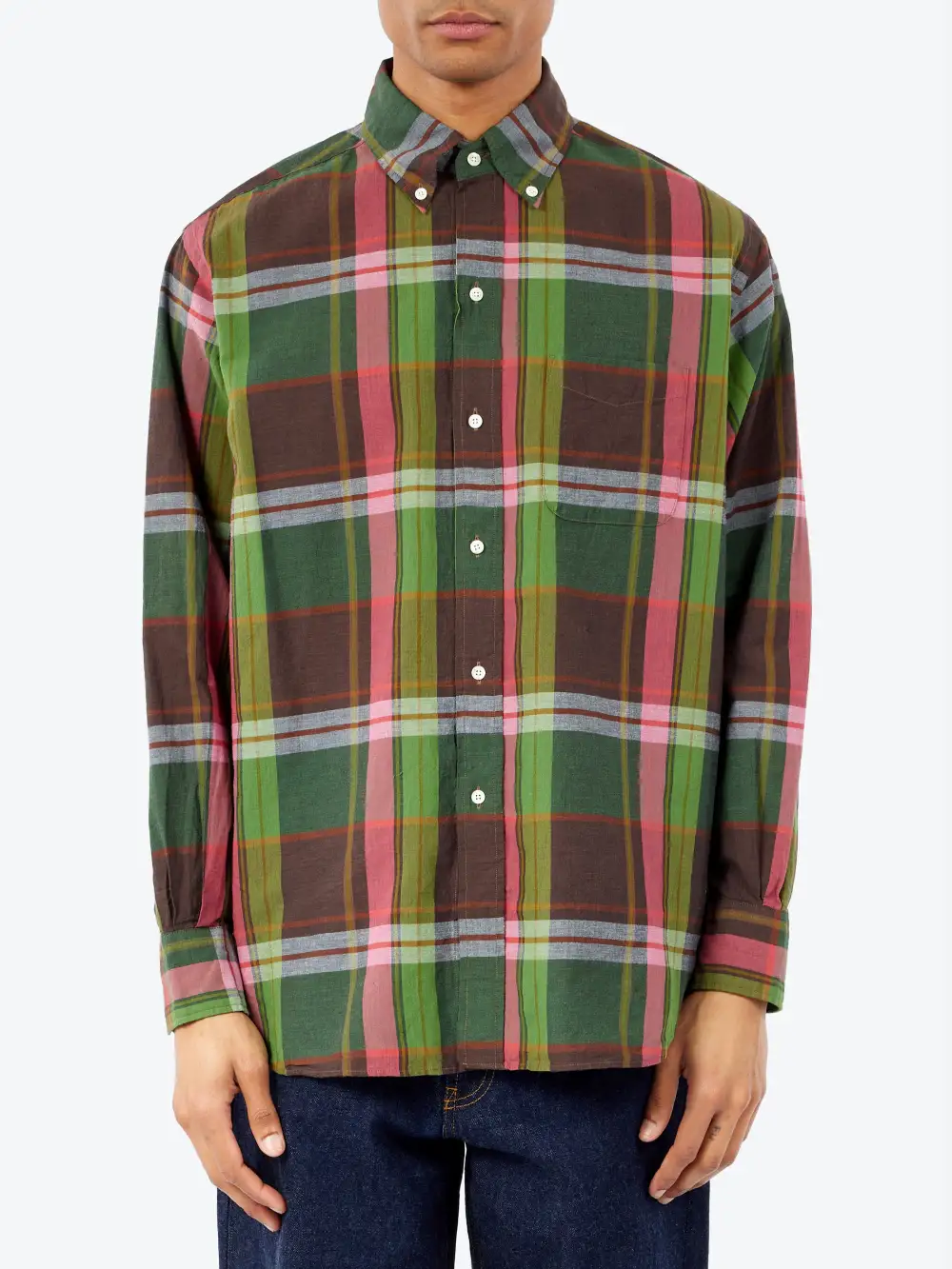 Men's Button Down Collar Relaxed Fit Shirt