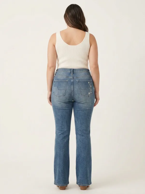 Women's High Waist Casual Denim Jeans
