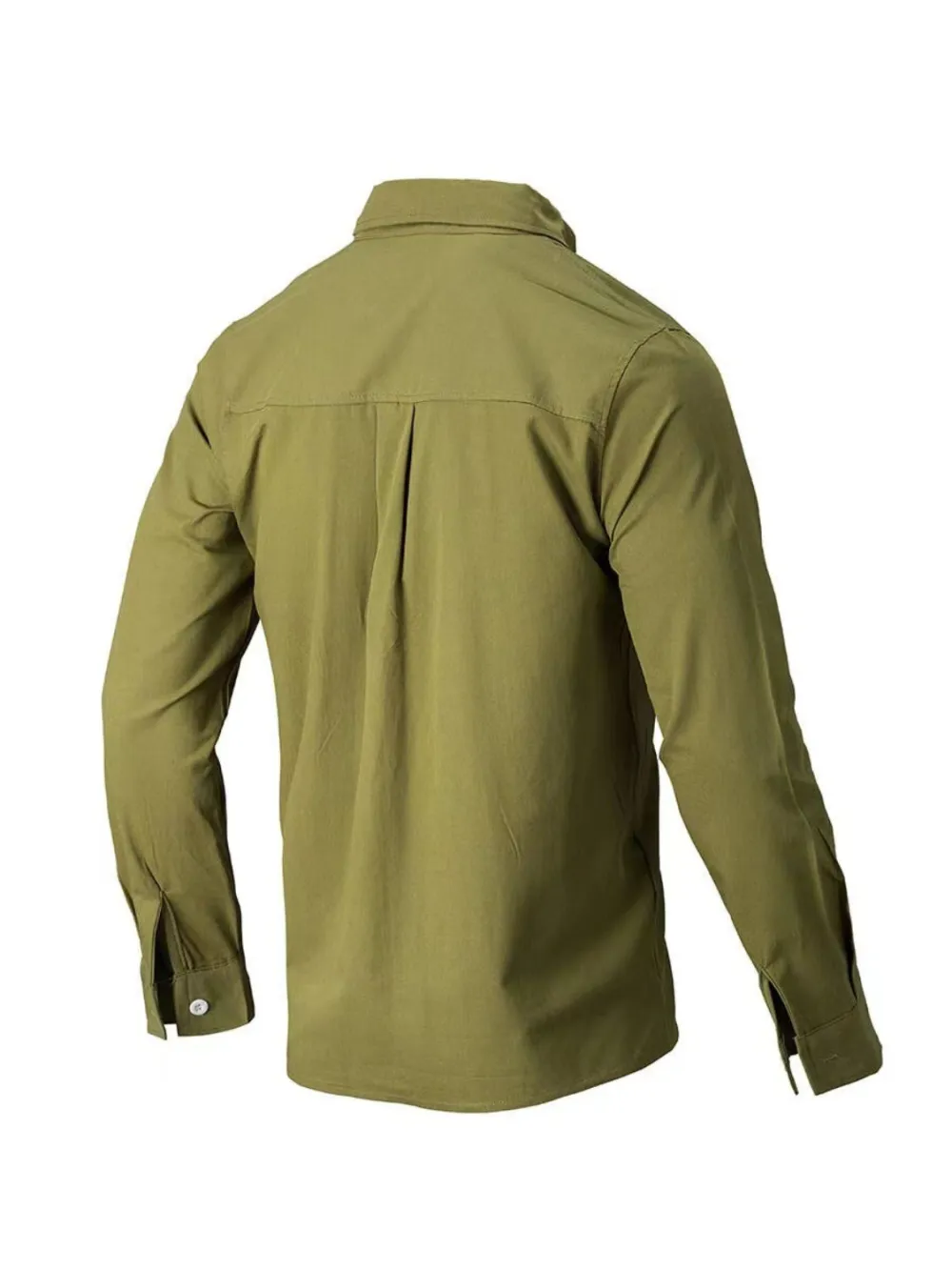 Polyester Button Down Collared Shirt