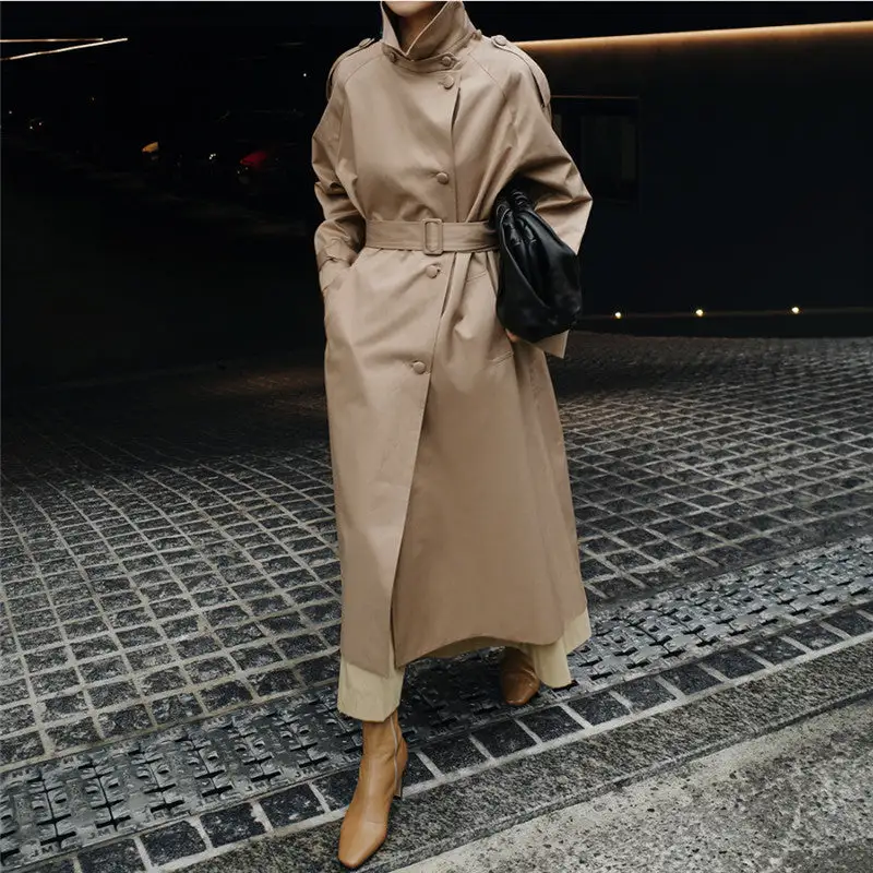 Versatile Waist Tie Trench Coat
