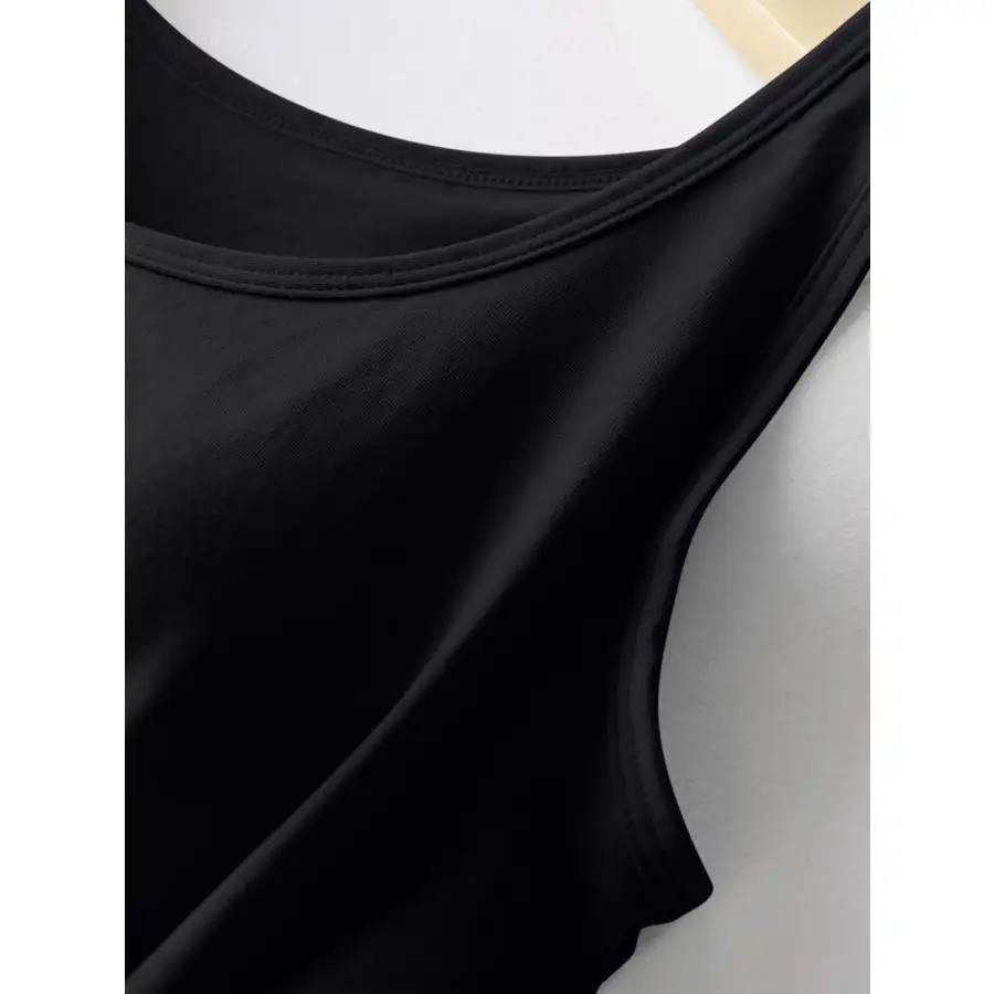 Round Neck Tank With Bra